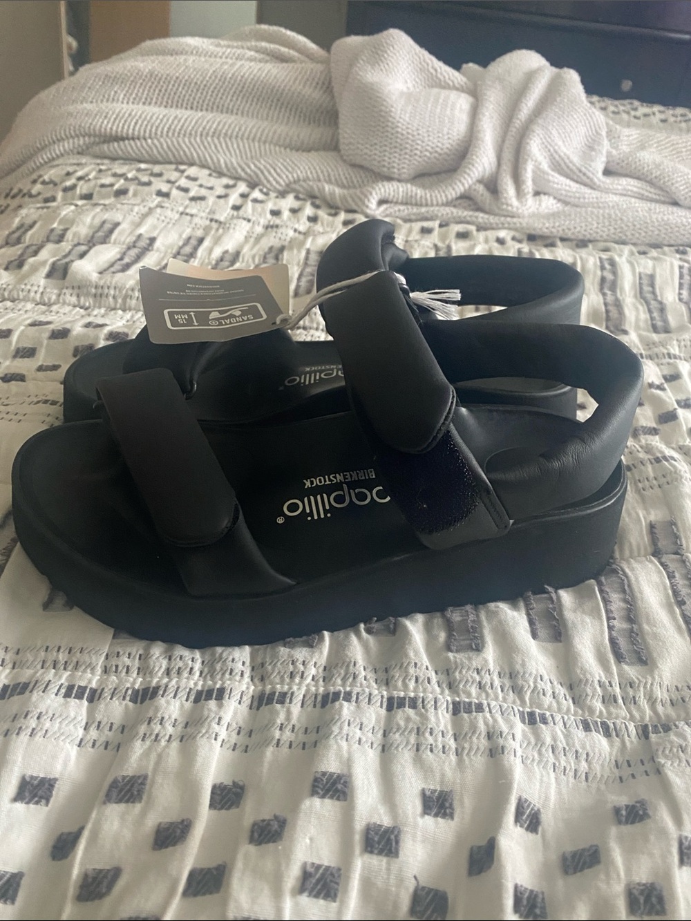 Black Papillio Birkenstock Platform Sandals